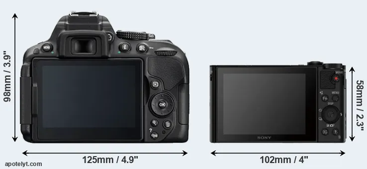 Comparison D5300 or HX80 rear