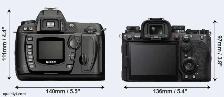 Comparison D70 or A9 III rear