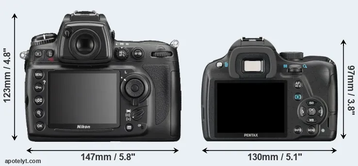 Comparison D700 or K-50 rear