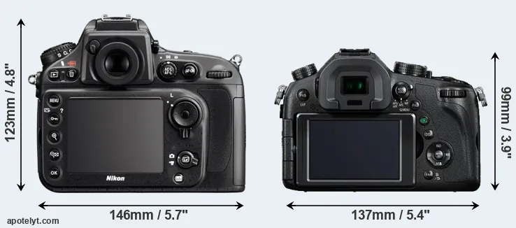 Comparison D800E or FZ1000 rear