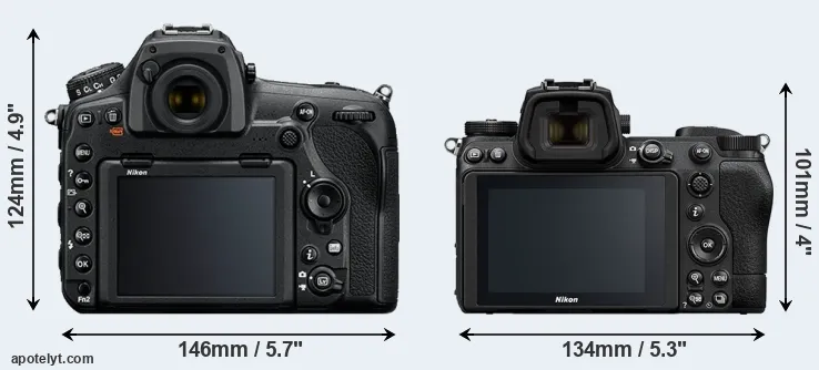 Comparison D850 or Z7 II rear