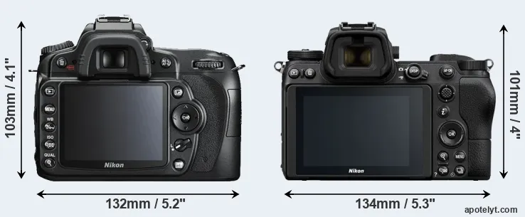 Comparison D90 or Z6 rear