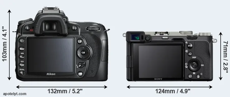 Comparison D90 or A7C rear