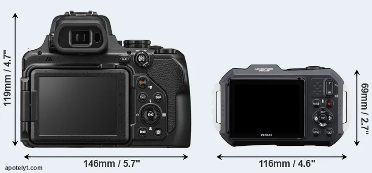 Comparison P1100 or WG-1000 rear