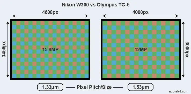 W300 versus TG-6 MP