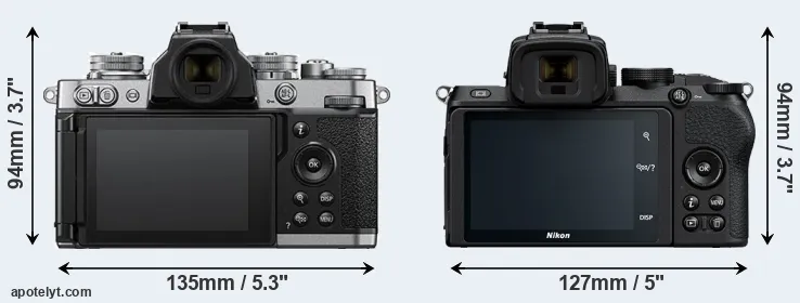 Comparison Z fc or Z50 rear