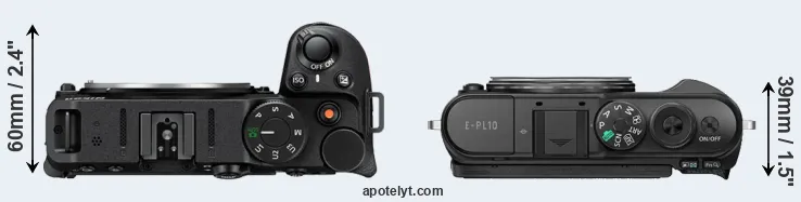 Compare Z30 versus E-PL10 top