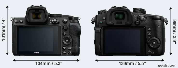 Comparison Z5 or GH5 rear