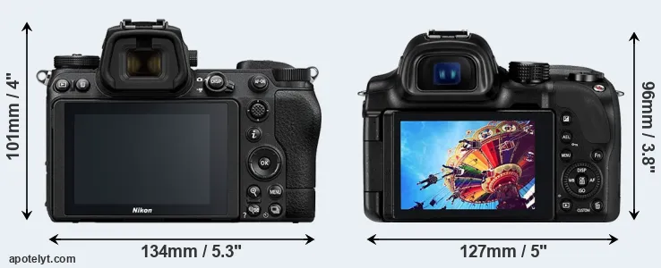 Comparison Z6 II or NX30 rear