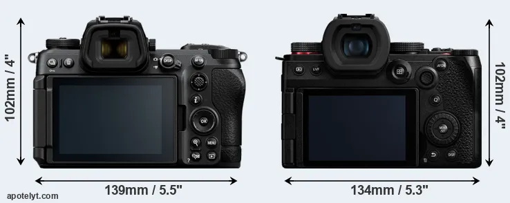 Comparison Z6 III or G9 II rear
