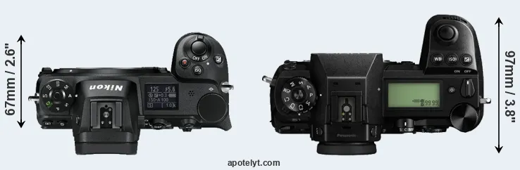 Compare Z6 versus S1 top