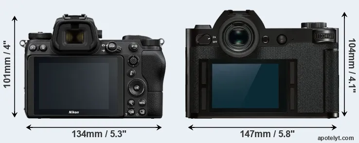 Comparison Z7 or Leica SL rear
