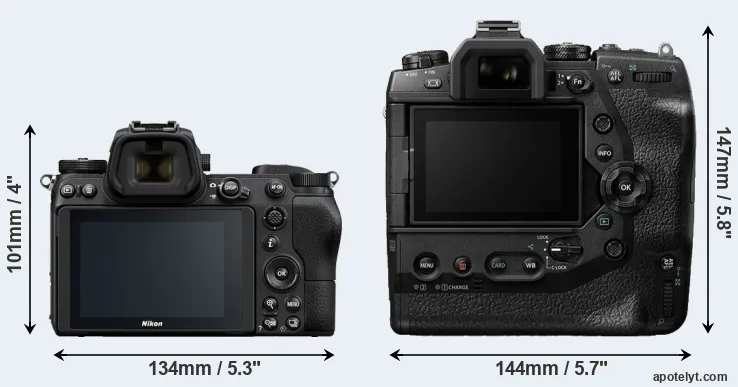 Comparison Z7 or E-M1X rear