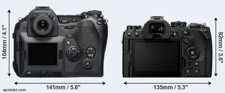 Comparison E-1 or OM-1 rear