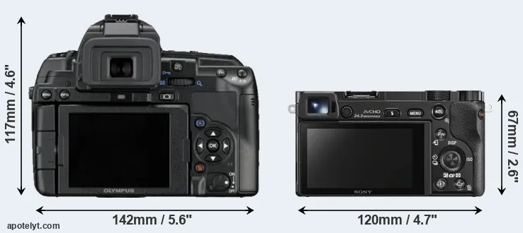 Comparison E-5 or A6000 rear