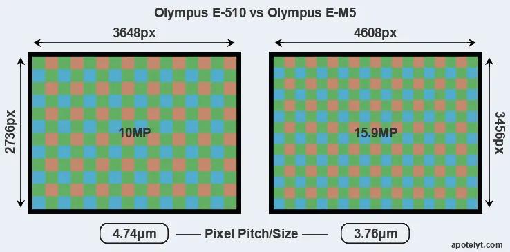 E-510 versus E-M5 MP