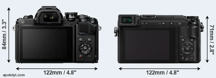 Comparison E-M10 III or GX80 rear