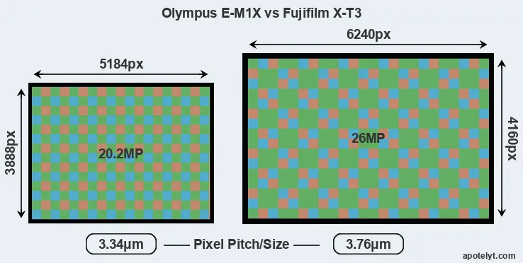 E-M1X versus X-T3 MP