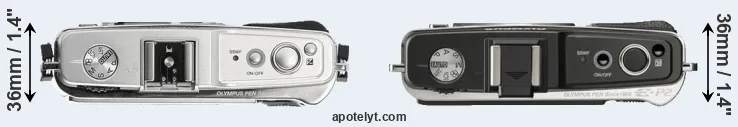 Compare E-P1 versus E-P2 top