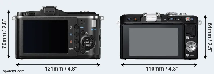 Comparison E-P2 or E-PL3 rear