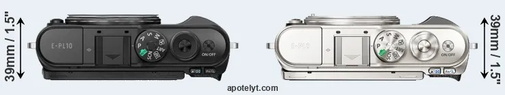 Compare E-PL10 versus E-PL9 top