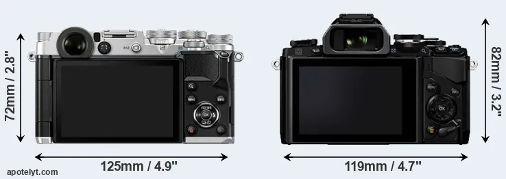 Comparison PEN-F or E-M10 rear