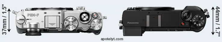 Compare PEN-F versus GX80 top