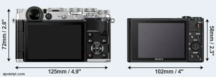 Comparison PEN-F or WX800 rear