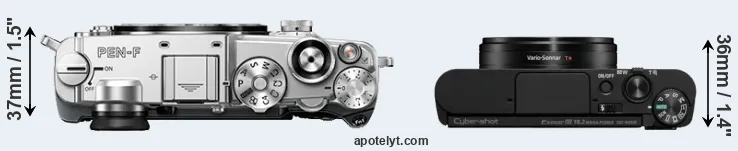 Compare PEN-F versus WX800 top