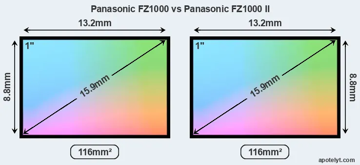 Panasonic FZ1000 and Panasonic FZ1000 II sensor measures