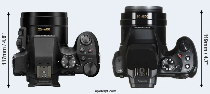 Compare FZ330 versus FZ82 top