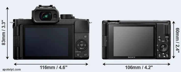 Comparison G100 or ZV-1F rear