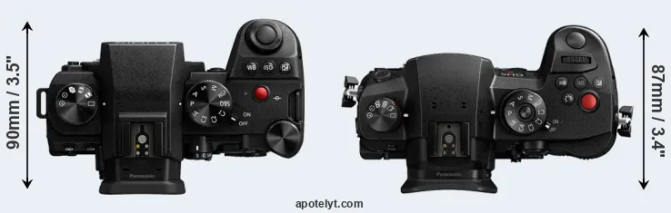 Compare G9 II versus GH5 II top
