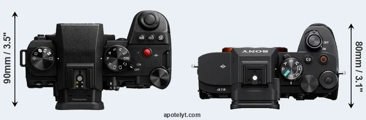 Compare G9 II versus A7 IV top