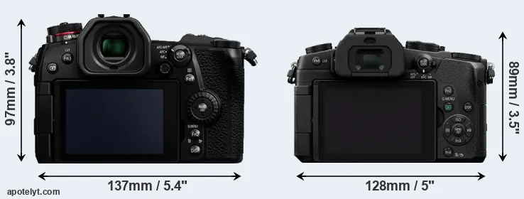 Comparison G9 or G85 rear