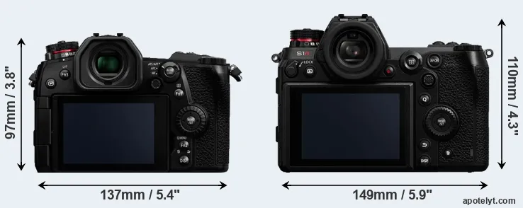 Comparison G9 or S1R rear
