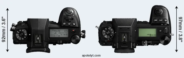 Compare G9 versus S1R top
