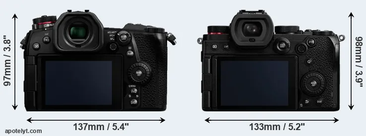 Comparison G9 or S5 rear