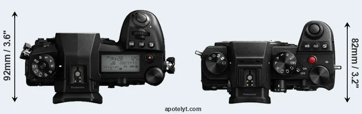 Compare G9 versus S5 top