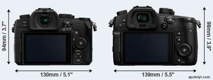 Comparison G90 or GH5 rear