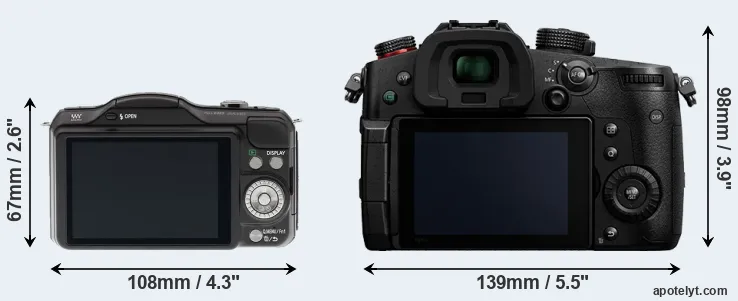 Comparison GF5 or GH5 II rear