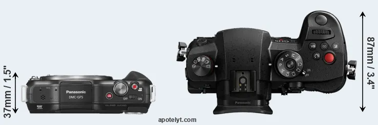 Compare GF5 versus GH5 II top