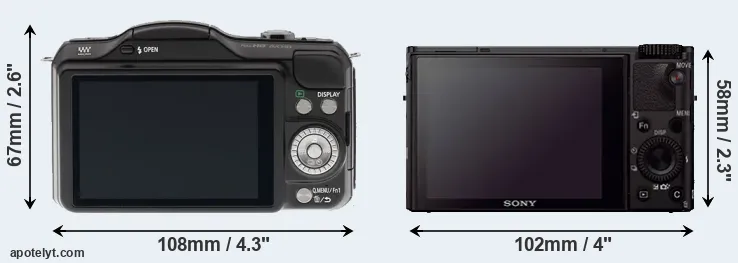 Comparison GF5 or RX100 III rear