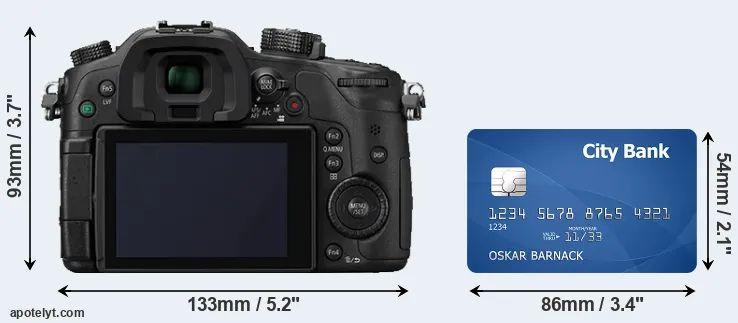 GH4 and credit card rear side