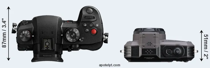 Compare GH5 II versus WG-1000 top