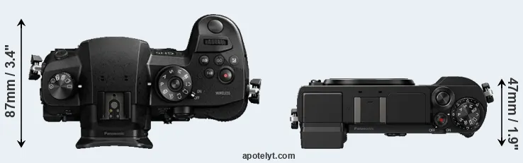 Compare GH5 versus GX9 top