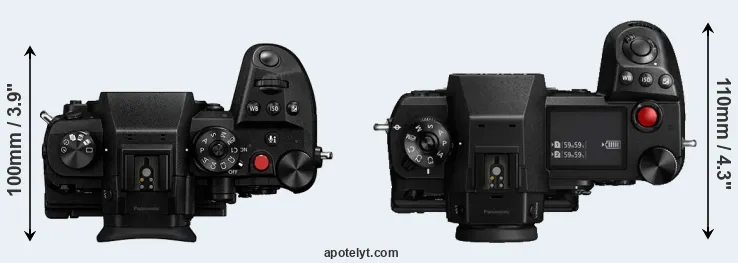 Compare GH6 versus S1H top