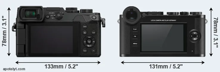 Comparison GX8 or CL rear