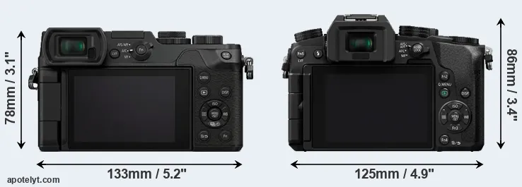 Comparison GX8 or G7 rear