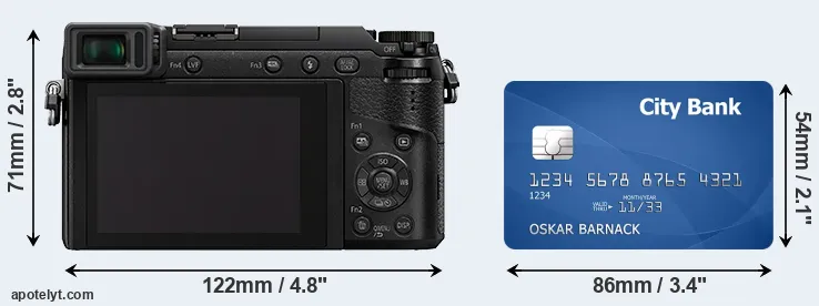 GX80 and credit card rear side